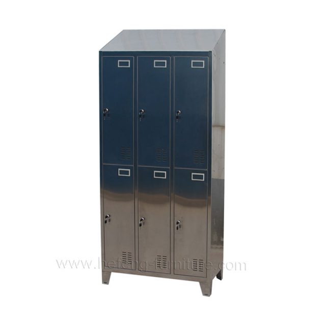 Vestiaire Inox Industrie Propre 6 Cases